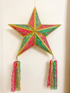 More Colors Large Lighted Filipino Christmas Lantern With 2 Set Hanging Tassel Unique Paper Star Lantern