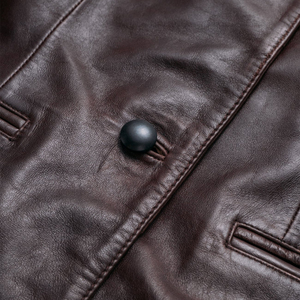 Blazer de Cuero de Cordero Negro Personalizado para Mujer, Cierre de un Solo Botón, Solapa de Muesca Entallada, Acabado de Alta Calidad, Marca Privada OEM - Product Image 5