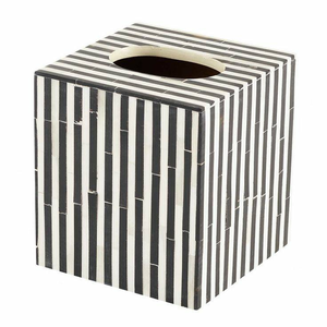 Caja de Almacenamiento de Pañuelos con Incrustaciones de Hueso, Estilo Animal, Hecha a Mano, Moderna y Duradera, para Decoración de Bodas y Fiestas, Almacenamiento de Servilletas o Pañuelos - Product Image 1