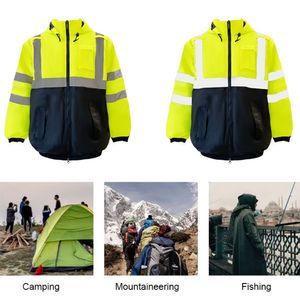 Chaqueta de Trabajo Impermeable, Ropa de Trabajo de Alta Calidad, Chaquetas de Seguridad Reflectantes Personalizadas OEM para Hombre, Resistentes al Viento - Product Image 2