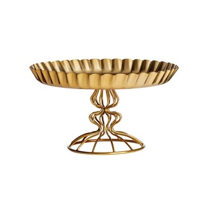 Gran oferta, accesorios de decoración para fiesta de boda o cumpleaños, soporte de Metal para pastel, soporte decorativo hecho a mano para plato de pastel de Metal - Product Image 6