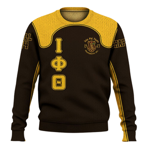 Iota Phi Theta 1963 Fraternidad Ropa Chenille Suéter de punto Letra griega Jersey Acrílico Invierno Ropa griega - Product Image 2