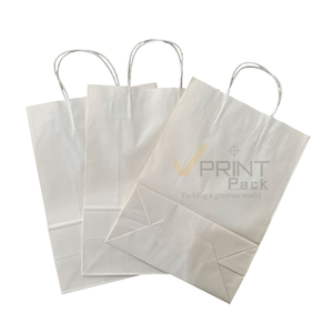 ถุงกระดาษคราฟท์ย่อยสลายได้ VPRINTPACK สำหรับของขวัญ วันเกิด งานแต่งงาน งานเลี้ยงฉลองสมรสและงานเลี้ยงฉลองทารก (ขนาดใหญ่ 1 ใบ 12.5 นิ้ว ขนาดกลาง 1 ใบ 9 นิ้ว) - Product Image 3