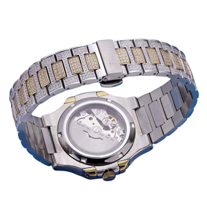 Haute qualité glacé Moissanite montre Vvs buste vers le bas Hip Hop montres mécaniques automatiques pour hommes luxe Pass diamant testeur - Product Image 5