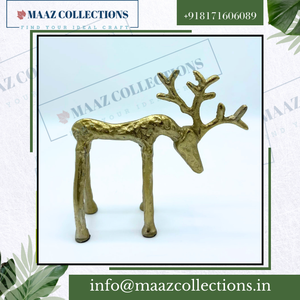Sculpture de cerf en aluminium d'art de qualité supérieure en gros Décoration de table à impression personnalisée pour la maison et le bureau Cadeau d'artisanat d'anime et de logo parfait - Product Image 2