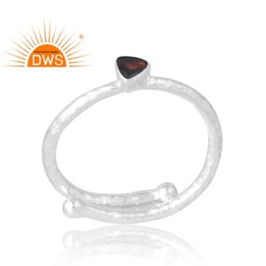 แหวนพลอยโกเมนธรรมชาติสำหรับเป็นของขวัญสำหรับผู้หญิงแหวนพลอยโกเมนแบบ925 - Product Image 1