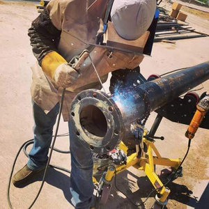 ถุงมือเชื่อม TIG MiG คุณภาพสูงระดับพรีเมียมถุงมือนิรภัยหนังสีขาวและสีเหลืองทนความร้อนโดยอุตสาหกรรมที่น่าทึ่ง - Product Image 6