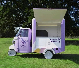 Camion de nourriture électrique, chariot de restauration mobile, trois roues, aluminium, fibre de verre, résistant à la rouille, remorque de nourriture de rue pour service extérieur - Product Image 5