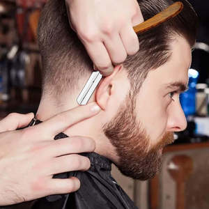 Rasoir à lame unique avec logo personnalisé pour hommes avec manche en bois Rasoirs à gorge coupée pour les soins personnels - Product Image 4