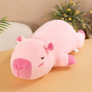 Almohada de Peluche de Capibara Horizontal, Perfecta para Camas de Niñas, Muñeco de Peluche, Almohada Larga, Ideal como Regalo de Cumpleaños - Product Image 5