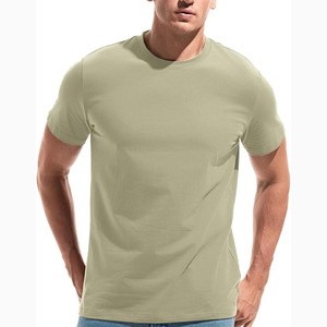 Precio de fábrica Logotipo personalizado Impreso Camisetas para hombres Cómodo O-cuello Color sólido Camisetas con estilo - Product Image 1