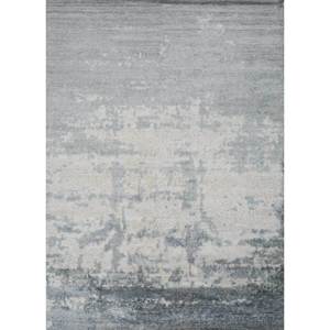 Tapis en laine et viscose noué à la main Entropy Blue, épaisseur 10 mm, abstrait, pour couloir, rectangulaire, en jute, pour salon, fait main - Product Image 1