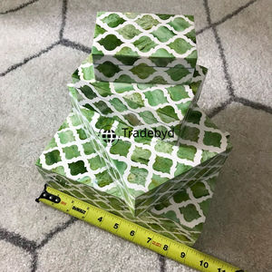 Caja tradicional con incrustaciones de hueso y fregona hecha a mano para almacenamiento de joyas, decoración de lujo para el hogar, artículo de regalo elegante, Tradebyd clásico - Product Image 1