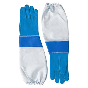Gants d'apiculture jaunes en peau de mouton, gants de sécurité en cuir pour l'apiculture - Product Image 3