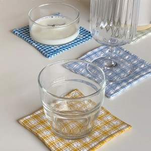 Posavasos de lino de tela suave de forma cuadrada moderna para mesa de hogar o Restaurante elegante protección de mesa - Product Image 3