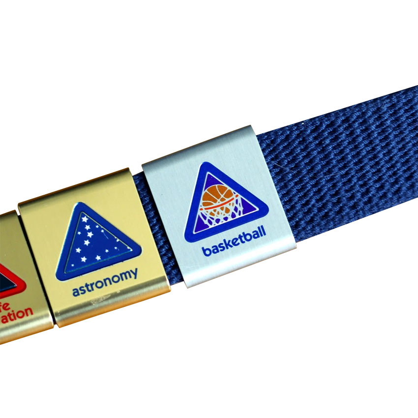 Изготовленный на заказ металлический ремешок из цинкового сплава с эмалью