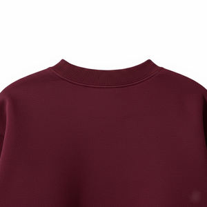 Sweat-shirt à col rond en gros personnalisé, poids lourd, coupe régulière, polaire pour homme, pull uni, streetwear, hiver, respirant, coupe-vent - Product Image 4