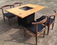 Table Hotpot en contreplaqué de style industriel