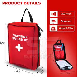 Bolsa de botiquín de primeros auxilios médicos con múltiples compartimentos para una fácil organización Bolsa de botiquín de primeros auxilios médica pequeña - Product Image 2