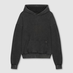 Sudaderas con capucha lavadas con ácido de logotipo personalizado para hombre, sudadera lavada de alta calidad con tinte de corbata Y2k, sudaderas con capucha unisex con hombros caídos de gran tamaño - Product Image 3