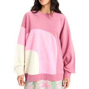 <span class=keywords><strong>Felpa</strong></span> Pullover Daize felice per le donne colore rosa Double face girocollo girocollo tracolla - Product Image 1
