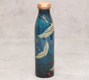 Custom Print & Logo Handcrafted Pure Copper Water Bottle with Lid Sports Camping Gym Use Direct <b>Accessory</b> Yoga Drinking Water - Product Image 6