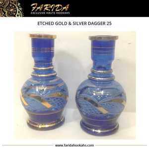 Luxury Gold Platinum Finish Metal <b>Crystal</b> & Iron Glass Vases Unique Mirror Technique Boxed <b>Accessories</b> for Hookahs - Product Image 3