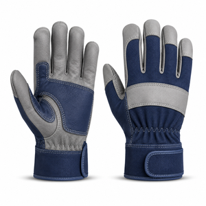 Gants en cuir de qualité supérieure, antidérapants, épaisseur 10 mil, sans latex, toucher doux, construction robuste, mouvement flexible, poignet renforcé, usage général - Product Image 1