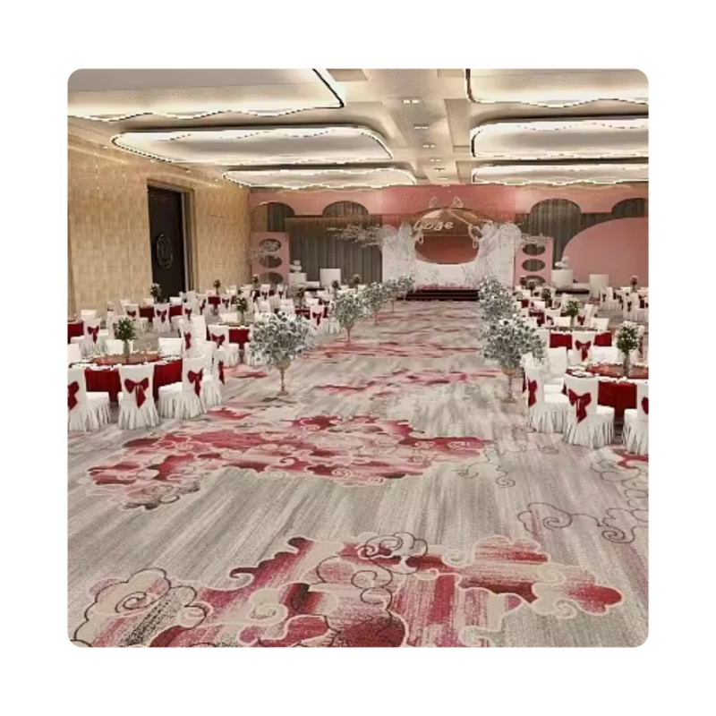 Factory Customized New Product 4 m Wide Modern Style Wool Nylon Akminster Print Hotel Casino Party Wall to Wall Carpet