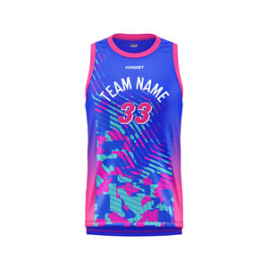 Keepdri Marque Nouvelle Arrivée Respirant Personnalisé Conception Basketball Maillot Uniforme Sans Couture Impression Technique OEM Active Tops - Product Image 3