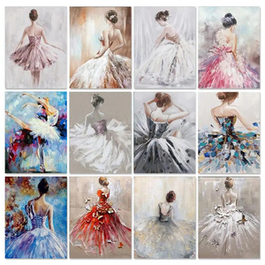 Palette <span class=keywords><strong>Couteau</strong></span> Hot Girl 3D <span class=keywords><strong>Moderne</strong></span> Mur Décoratif Toile <span class=keywords><strong>Acrylique</strong></span> Peintures Ballet Danseurs Art Déco - Product Image 6