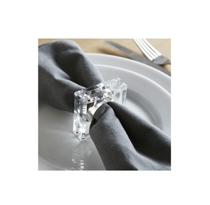 Rond de serviette en acrylique de forme ronde personnalisable pour cadeaux de fête de mariage Accessoires de cuisine pour table de bureau - Product Image 2