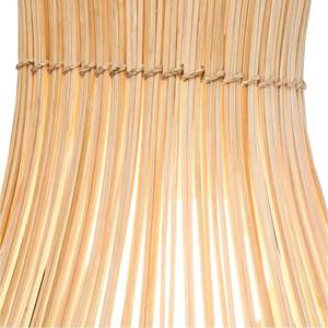 Lámpara de Pared de Ratán Diseñada para Aplicaciones de Iluminación Interior con Textura Tejida Natural y Montaje Estable - Product Image 4