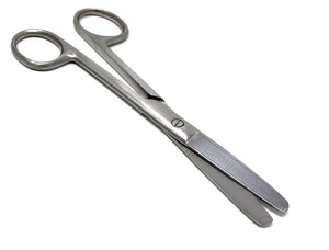 Ciseaux chirurgicaux émoussés/émoussés en acier inoxydable de qualité supérieure 14cm Instruments chirurgicaux fabriqués par des ciseaux d'exploitation SHU & COMPANY - Product Image 3