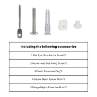 Kit de fixation pour toilettes et bidet encastrés au sol, 10 pièces, avec chevilles d'expansion, compatible avec AV0007600R