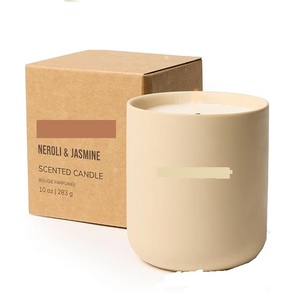 Nến Thơm Jar Với 1 Cotton <span class=keywords><strong>Wick</strong></span> Không Độc Hại Sáp Đậu Nành Gốm Jar Khác Nhau Nước Thơm Cho Kỳ Nghỉ Bên Đám Cưới Sinh Nhật - Product Image 3