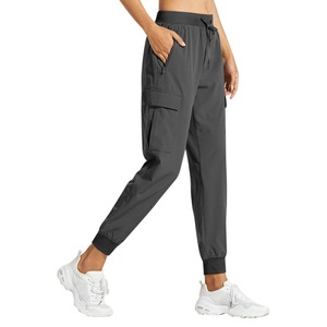 Femmes été couleur unie vêtements de travail course lente séchage rapide randonnée pantalon sport cargo pantalon femmes tendance 2025 - Product Image 2