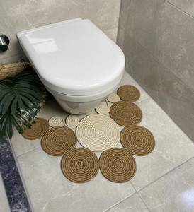 VIETNAM Custom Natural Woven Water Hyacinth Placemats Seagrass Thick Rattan Round Non-Slip Handmade Braided <b>Dinner</b> Tablemat - Product Image 3