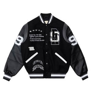 Servicio OEM al por mayor personalizado algodón hombres Varsity chaqueta de alta calidad ligero tamaño personalizado fácil de usar hombres Varsity chaquetas - Product Image 5
