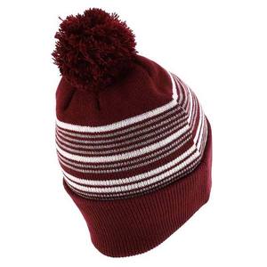 Bonnet confortable nouvelle mode bonnet chapeaux couleur unie rayé Design chaud hiver 100% coton extérieur lettre bonnet de qualité supérieure - Product Image 6