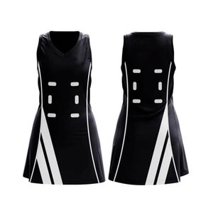 เครื่องแบบเน็ตบอลสีล้วนน้ำหนักเบาเครื่องแบบเน็ตบอลดีไซน์ใหม่ - Product Image 4