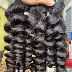 Venta al por mayor Super doble dibujado vietnamita extensiones de cabello humano de onda profunda-alta calidad precio al por mayor - Product Image 1