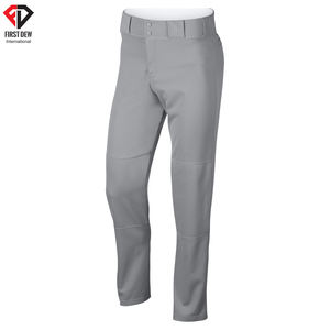 Pantalon de base-ball 100% Polyester pour hommes, vente en gros, haute qualité, personnalisé, longueur longue, bon marché, blanc, nouveau Design - Product Image 2