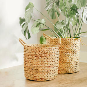 Panier de plantation en paille naturelle, pot de plantation de haute qualité, porte-plante en jacinthe d'eau, pots de plantation - Product Image 1
