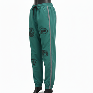 Pantalones Cortavientos para Mujer, Ligeros, Tejido de Poliéster y Nailon, Diseño de Paneles Laterales, Logotipo de Transferencia de Calor - Product Image 4