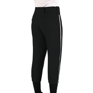 Pantalones de árbitro plisados de ajuste Atlético elástico de 4 vías de rendimiento de árbitro de béisbol con pantalones de béisbol de bolsillo Slash - Product Image 3