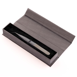 High Precision 1 Piece <b>Box</b> Packing Stainless Steel Eyelash Extension Tweezers Light Weight for <b>Makeup</b> Tool - Product Image 2