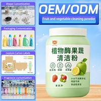 Poudre de lavage pour fruits et légumes bio, nettoyant écologique pour la cuisine, 15-30% d'ingrédients actifs, ingrédients sûrs, Chine