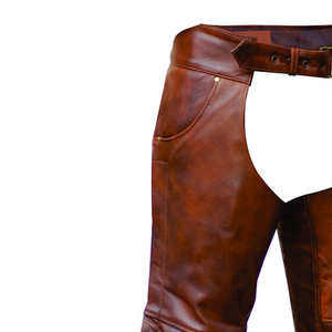 Waterproof Breathable <b>Motorcycle</b> Leather Chaps Unique Design Own Your <b>Cheap</b> Price Best Quality Motorbike Chaps - Product Image 2
