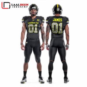 Uniforme de Fútbol Americano Profesional Personalizado de Alta Calidad, Secado Rápido, Transpirable, con Diseño de Leopardo, Logotipo del Club y Nombre del Equipo en Oferta - Product Image 4